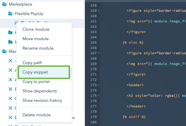 copy-snippet-flexible
